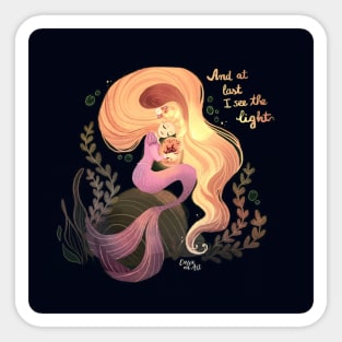 Rapunzel Mermaid Sticker